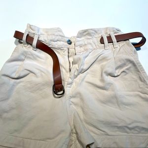 NWOT Zara High Waisted Belted Shorts